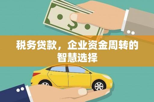 黄州税务贷款，企业资金周转的智慧选择