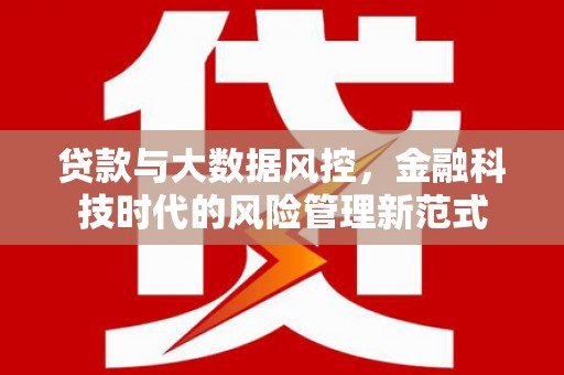 黄州贷款与大数据风控，金融科技时代的风险管理新范式