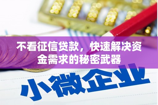 黄州不看征信贷款，快速解决资金需求的秘密武器
