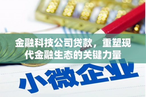 黄州金融科技公司贷款，重塑现代金融生态的关键力量