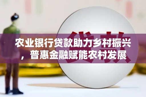 黄州农业银行贷款助力乡村振兴，普惠金融赋能农村发展