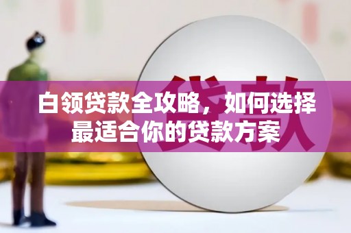 黄州白领贷款全攻略，如何选择最适合你的贷款方案